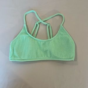 Lime Green Racerback Bikini Top